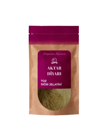 Toz Sığır Jelatin   100 Saf Sığr Domuz İçermez500 Gr