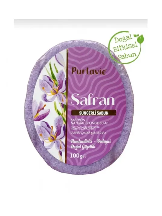 Purlavie Süngerli Safran Sabun 100 Gr