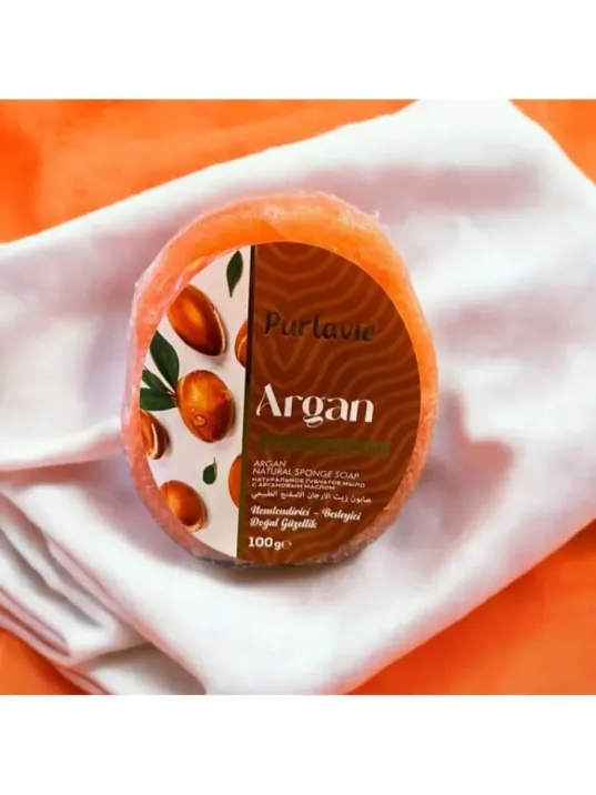 Purlavie Süngerli Argan Sabun 100 Gr