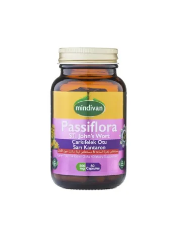 Mindivan Passiflora Kantaron 60 Kapsül 500 Mg