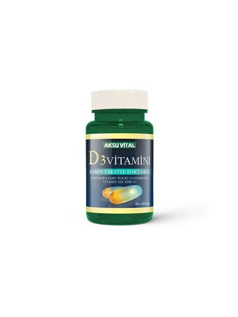 Aks Vitamin D3 60 Softgel 650mg