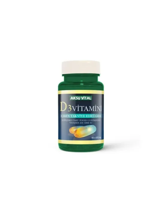 Aks Vitamin D3 60 Softgel 650mg