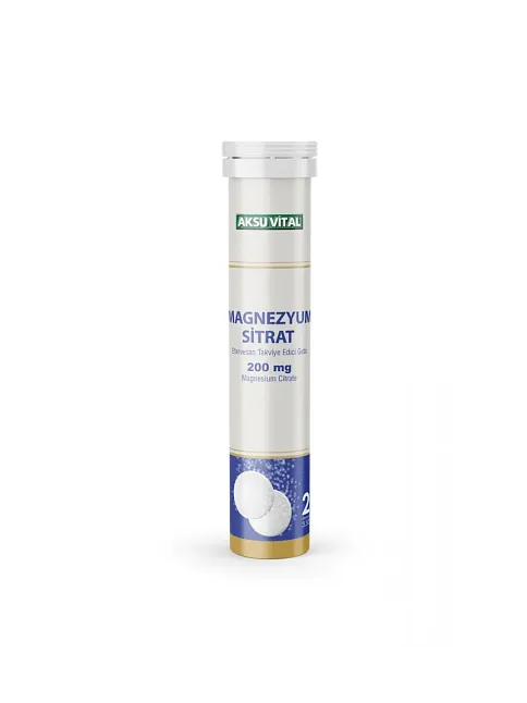 Aks Magnezyum Sitrat Efervesan 200 Mg