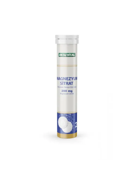 Aks Magnezyum Sitrat Efervesan 200 Mg