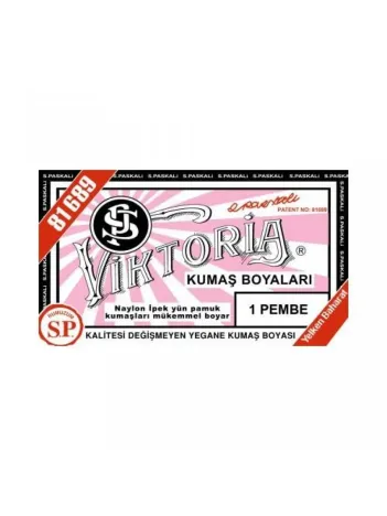 01 Kumaş Boyası Viktoria  Pembe