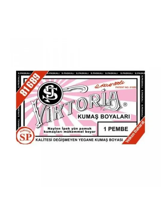 01 Kumaş Boyası Viktoria  Pembe