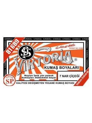 07 Kumaş Boyası Viktoria Nar Çiçeği