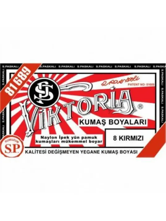 08 Kumaş Boyası Viktoria Kırmızı