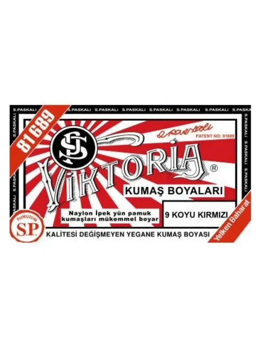 09 Kumaş Boyası Viktoria K.kırmızı