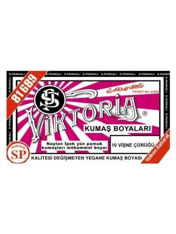 10 Kumaş Boyası Viktoria Vişne Çürüğü