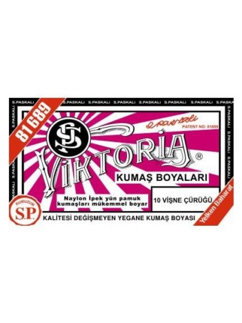 10 Kumaş Boyası Viktoria Vişne Çürüğü