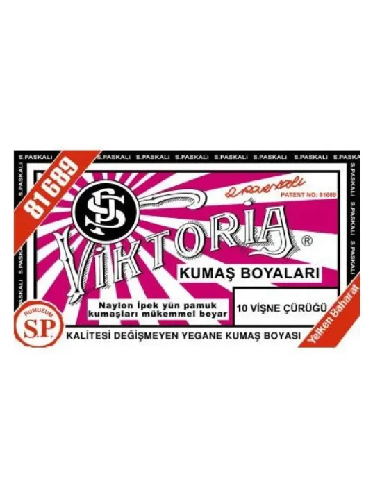 10 Kumaş Boyası Viktoria Vişne Çürüğü