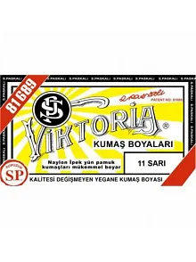 11 Kumaş Boyası Viktoria Sarı