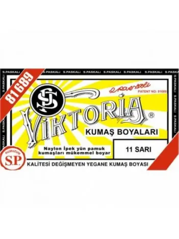 11 Kumaş Boyası Viktoria Sarı