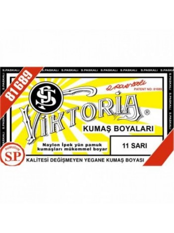 11 Kumaş Boyası Viktoria Sarı
