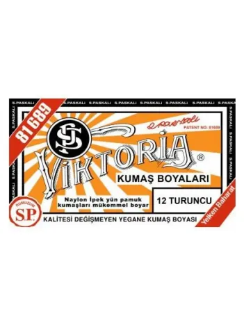 12 Kumaş Boyası Viktoria Turuncu