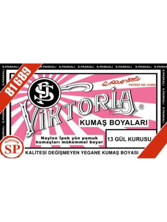 13 Kumaş Boyası Viktoria Gül Kurusu