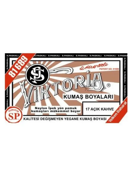 17 Kumaş Boyası Viktoria A. Kahve