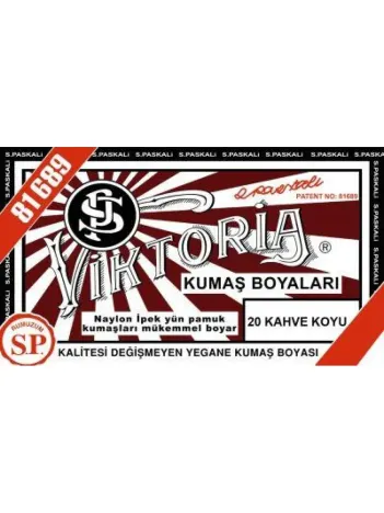 20 Kumaş Boyası Viktoria Koyu Kahve