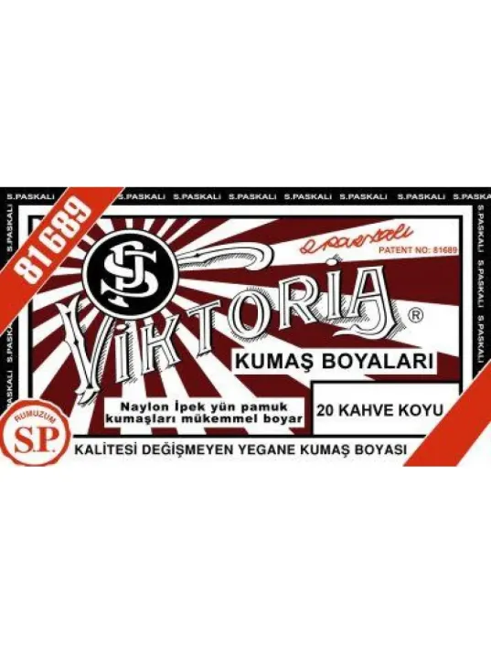 20 Kumaş Boyası Viktoria Koyu Kahve