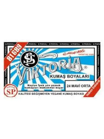 24 Kumaş Boyası Viktoria Orta Mavi