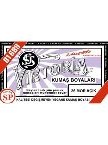 26 Kumaş Boyası Viktoria Mor Açık