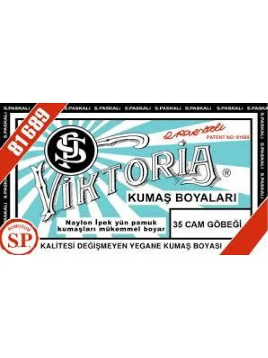 35 Kumaş Boyası Viktoria Cam Göbeği