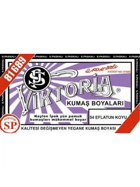 54 Kumaş Boyası Viktoria Eflatun Koyu