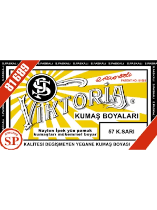 57 Kumaş Boyası Viktoria K.sarı