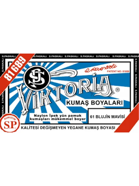 61 Kumaş Boyası Viktoria Blue Jean Mavi