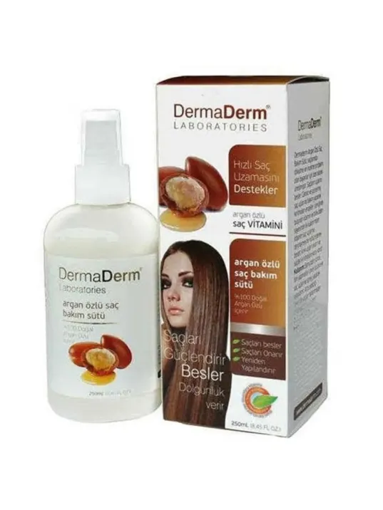 Dermaderm Argan Özlü Saç Bakım Sütü 250 Ml Dermaderm Argan Özlü Saç Bakım Sütü 250 Ml