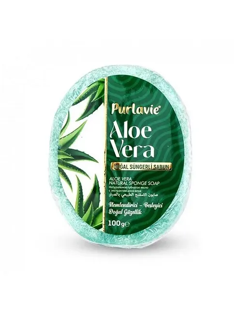 Purlavie Süngerli Aloe Vera Sabun 100 Gr