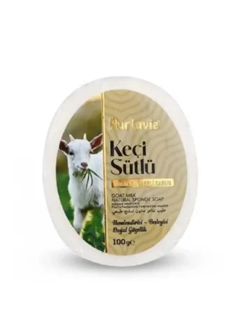 Purlavie Süngerli Keçi Sütü Sabunu 100 Gr Purlavie Süngerli Keçi Sütü Sabunu 100 Gr