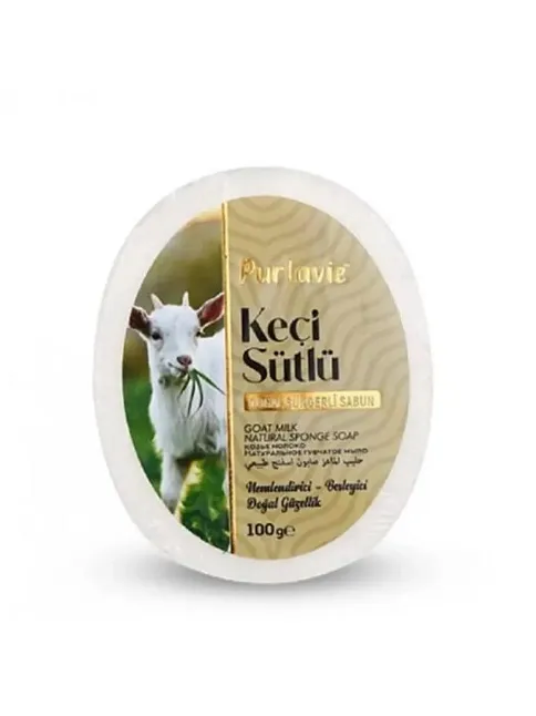 Purlavie Süngerli Keçi Sütü Sabunu 100 Gr