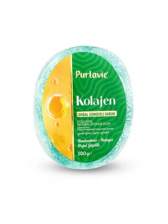 Purlavie Süngerli Kolajen Sabun 100 Gr Purlavie Süngerli Kolajen Sabun 100 Gr
