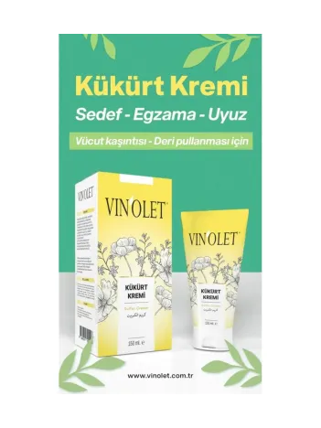 Vinolet Kükürtlü Krem Uyuz 150 Ml