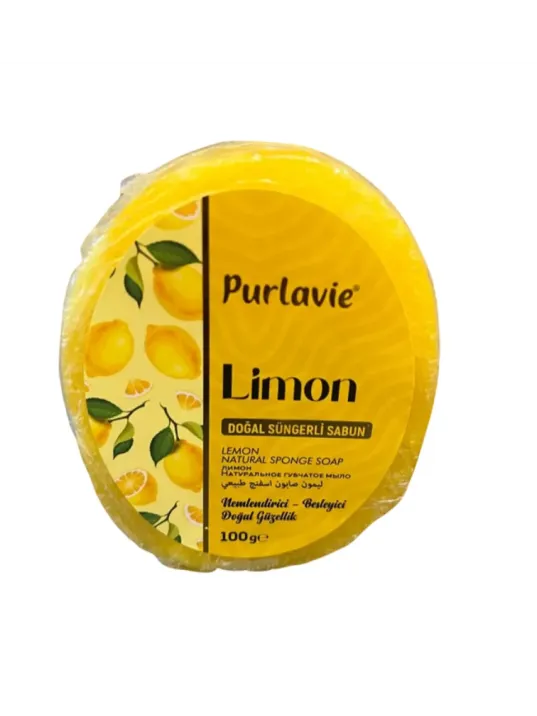 Purlavie Süngerli Limon Sabun 100 Gr Purlavie Süngerli Limon Sabun 100 Gr