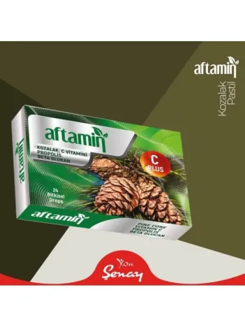 Aftamin Pastil Kozalak C Propolis 24 Ad.