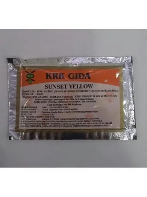 Krk Gıda Boyası Turuncu(sunset Yellow)