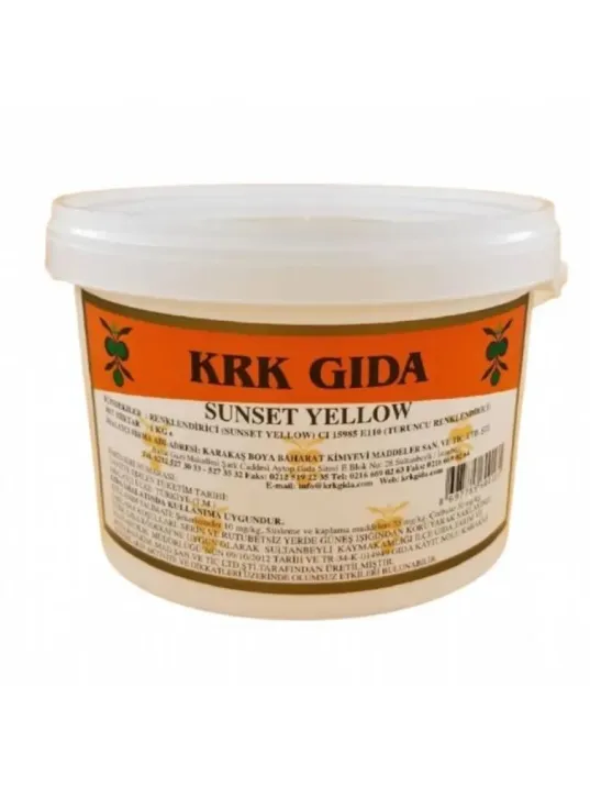 Dökme Gıda Boyası Turuncu Sunset Yellow E110