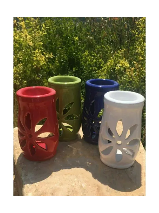 Seramik Buhurdanlık Alacalı Tombul