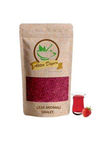 çilek Aromalı  Içeçek  Granül 250 Gr