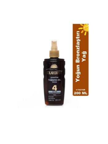 Solar Expert Bronzlaştırıcı Yağ 4 Factor 200 Ml Solar Expert Bronzlaştırıcı Yağ 4 Factor 200 Ml