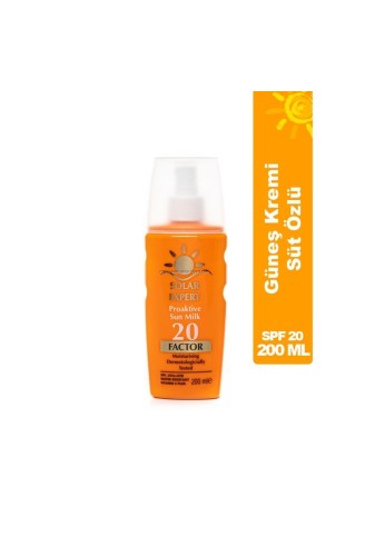 Güneş Kremi Spf 20 Factor 200ml