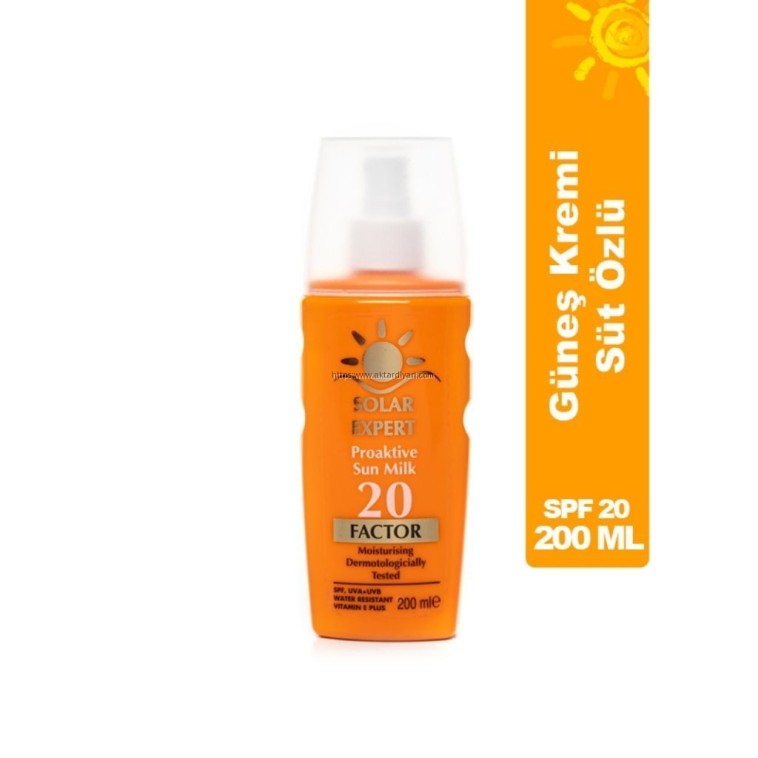 Güneş Kremi Spf 20 Factor 200ml