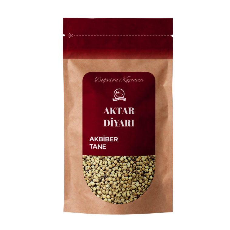 Akbiber Beyaz Karabiber Tane 500 Gr 1. Sınıf Akbiber Beyaz Karabiber Tane 500 Gr 1. Sınıf
