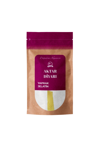 Yaprak Jelatin 1 Adet Helal ürün Sığır Jelatini