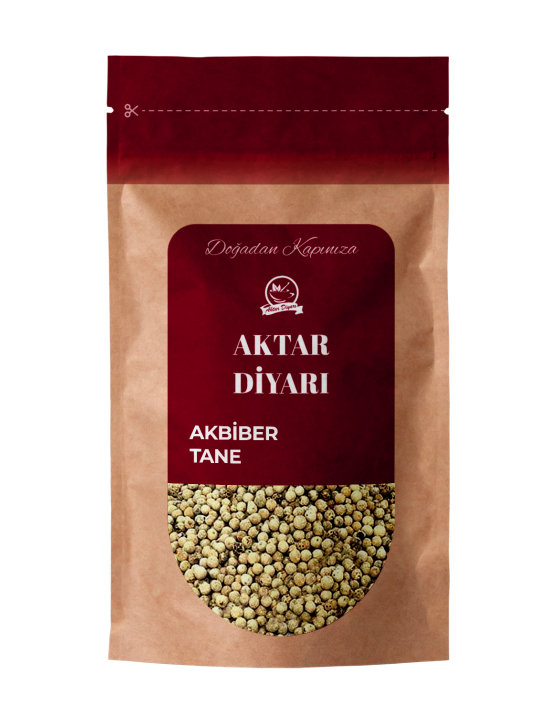 Akbiber Beyaz Karabiber Tane 500 Gr 1. Sınıf Akbiber Beyaz Karabiber Tane 500 Gr 1. Sınıf