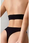 Kadın Siyah Seamless Tanga Sütyen Takım – Modern, Konforlu Ve Günlük Kombinlere Uygun