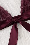 Kadın Bordo Dantelli & Kurdelalı Sütyen Külot Takımı – Modern, Konforlu Ve Günlük Kombinlere Uygun